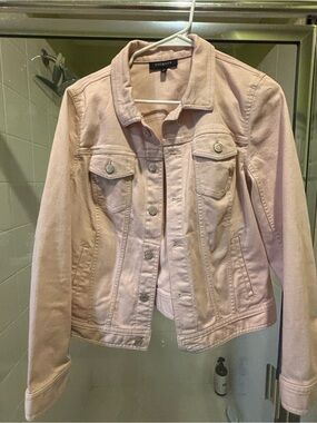 Talbots Soft Pink Denim Jacket - Women's Classic Jean Jacket